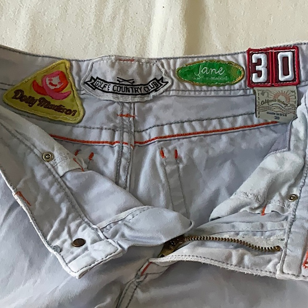 California Vintage Blue Jeans Size 30 Inseam 34” Slightly Distressed. - Picture 6 of 11